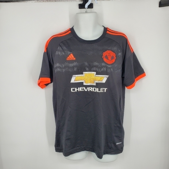 MANCHESTER UNITED Shirt Men Large 2015-16 JERSEY #7 Memphis